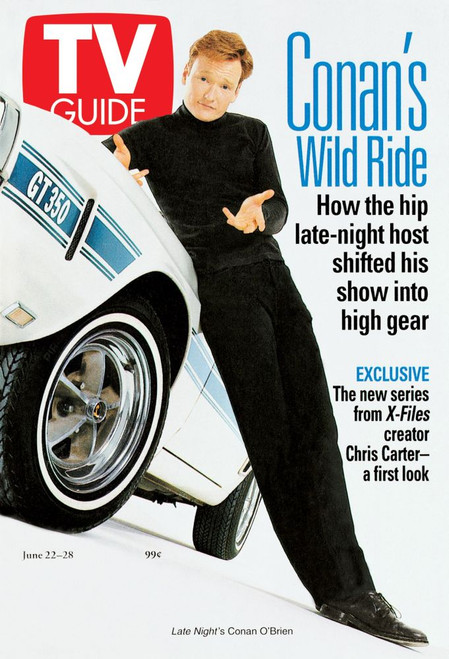 Late Night With Conan O'Brien, Conan O'Brien, Tv Guide Cover, June 22-28, 1996. Ph: Stephen Danelian. Tv Guide/Courtesy Everett Collection Poster Print