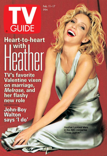Texas Justice, Heather Locklear, Tv Guide Cover, February 11-17, 1995. Ph: Davis Factor. Tv Guide/Courtesy Everett Collection Poster Print
