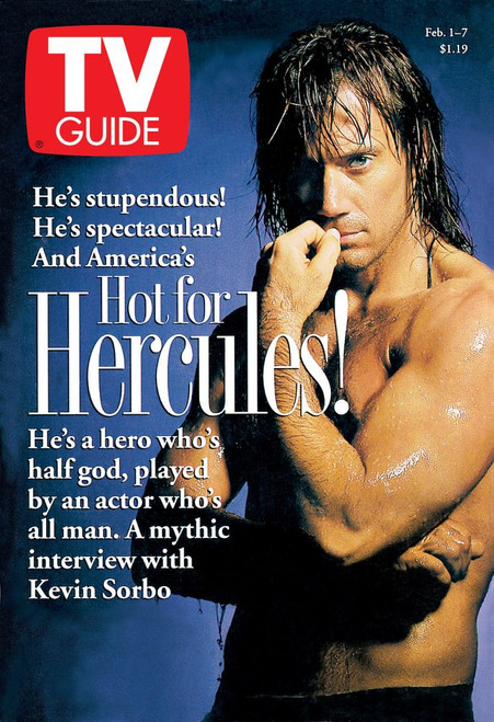 Hercules: The Legendary Journeys, Kevin Sorbo, Tv Guide Cover, February 1-7, 1997. Tv Guide/Courtesy Everett Collection Poster Print