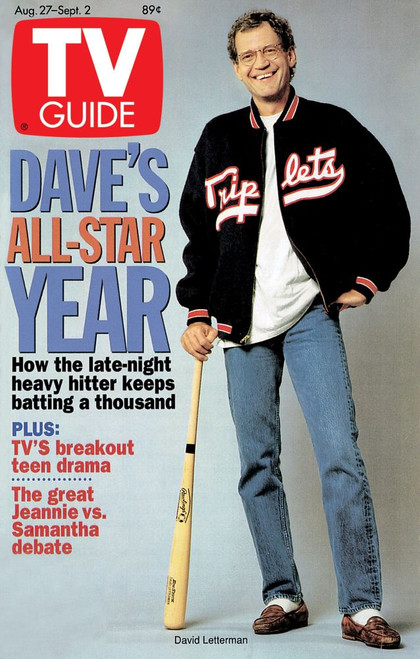 Late Show With David Letterman, David Letterman, Tv Guide Cover, August 27 - September 2, 1994. Ph: Christopher Little. Tv Guide/Courtesy Everett Collection Poster Print
