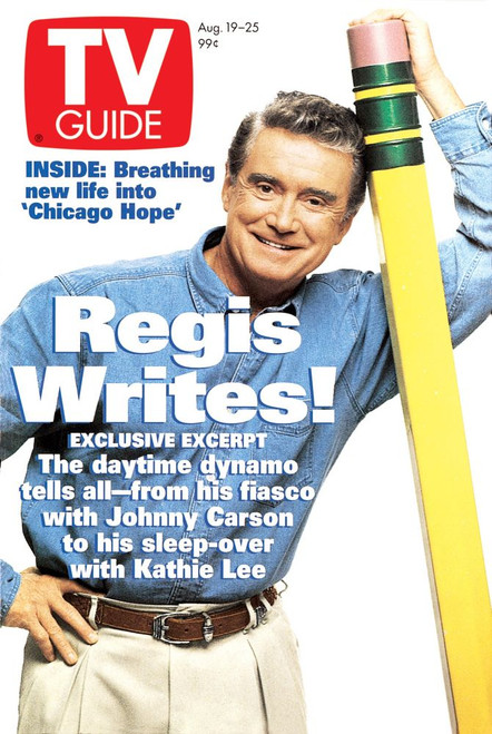Live! With Regis And Kathie Lee, Regis Philbin, Tv Guide Cover, August 19-25, 1995. Ph: Carol Friedman. Tv Guide/Courtesy Everett Collection Poster Print