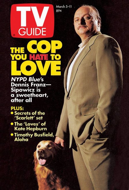 Nypd Blue, Dennis Franz, Caesar, Tv Guide Cover, March 5-11, 1994. Ph: Timothy White. Tv Guide/Courtesy Everett Collection Poster Print