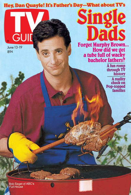 Full House, Bob Saget, Tv Guide Cover, June 13-19, 1992. Tv Guide/Courtesy Everett Collection Poster Print