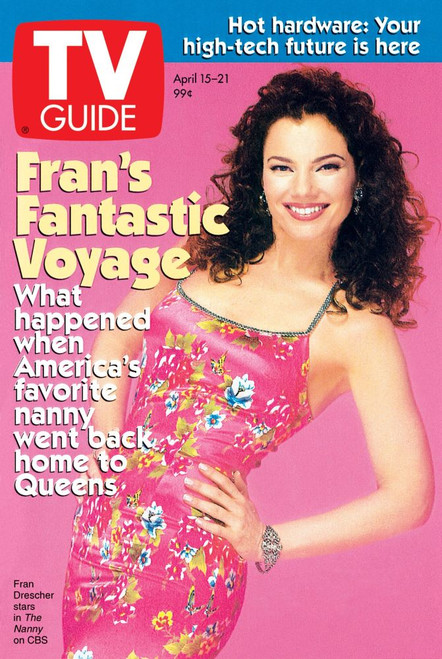 The Nanny, Fran Drescher, Tv Guide Cover, April 15-21, 1995. Ph: Jeff Katz. Tv Guide/Courtesy Everett Collection Poster Print