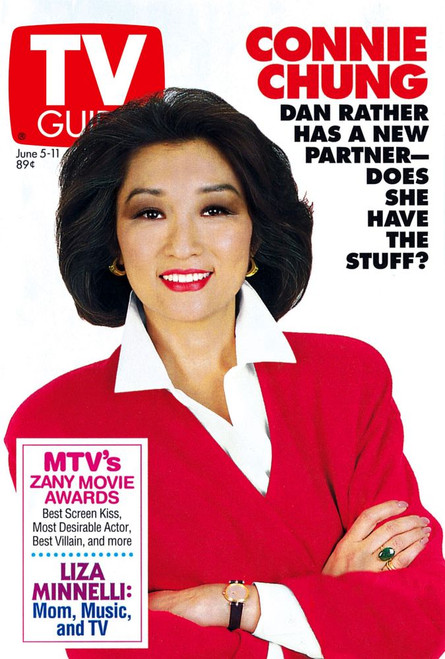 Cbs Evening News, Connie Chung, Tv Guide Cover, June 5-11, 1993. Ph: Tony Esparza/Cbs. Tv Guide/Courtesy Everett Collection Poster Print