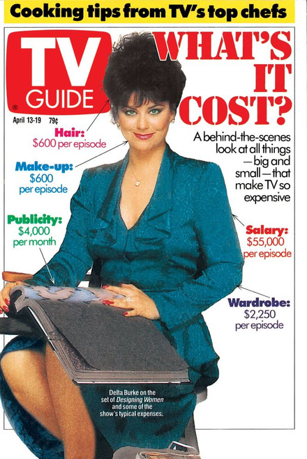 Designing Women, Delta Burke, Tv Guide Cover, April 13-19, 1991. Ph: Mario Casilli. Tv Guide/Courtesy Everett Collection Poster Print