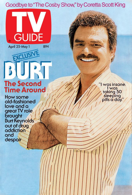Evening Shade, Burt Reynolds, Tv Guide Cover, April 25 - May 1 , 1992. Ph: John Strauss. Tv Guide/Courtesy Everett Collection Poster Print
