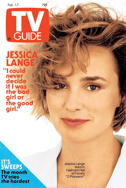 O Pioneers!, Jessica Lange, Tv Guide Cover, February 1-7, 1992. Tv Guide/Courtesy Everett Collection Poster Print