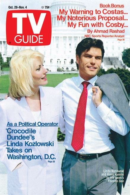 Favorite Son, Linda Kozlowski And Harry Hamlin, Tv Guide Cover, October 29 - November 4, 1988. Tv Guide/Courtesy Everett Collection Poster Print
