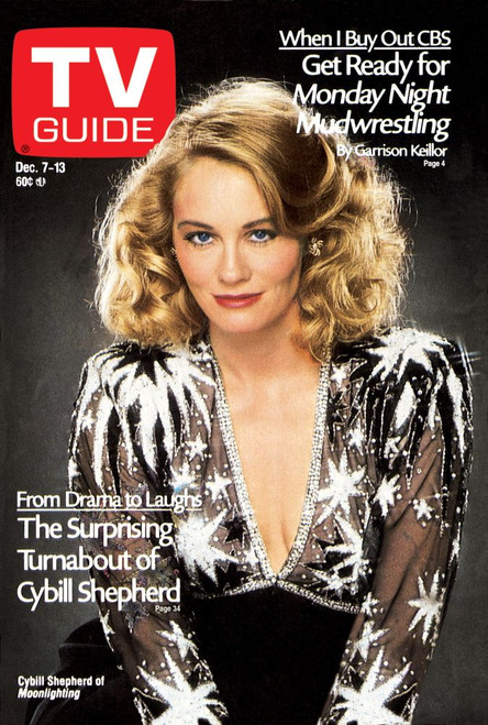 Moonlighting, Cybill Shepherd, Tv Guide Cover, December 7-13, 1985. Tv Guide/Courtesy Everett Collection Poster Print