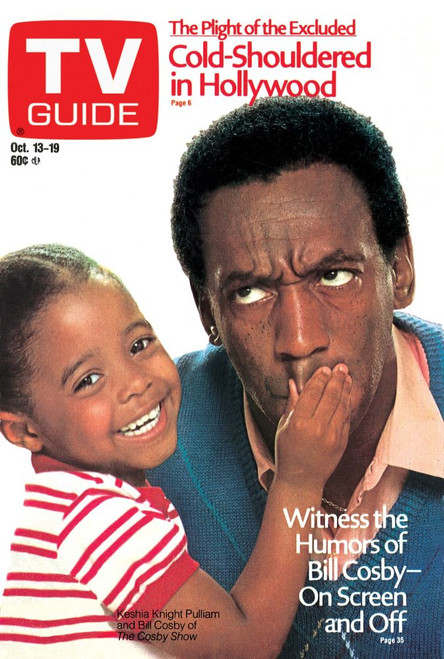 The Cosby Show, From Left: Keshia Knight Pulliam, Bill Cosby, Tv Guide Cover, October 13-19, 1984. Ph: Mario Casilli. Tv Guide/Courtesy Everett Collection Poster Print