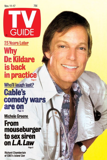 Island Son, Richard Chamberlain, Tv Guide Cover, November 11-17, 1989. Tv Guide/Courtesy Everett Collection Poster Print