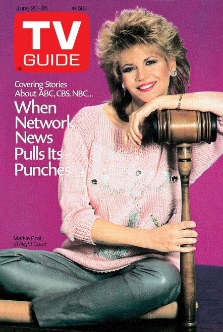 Night Court, Markie Post, Tv Guide Cover, June 20-26, 1987. Tv Guide/Courtesy Everett Collection Poster Print