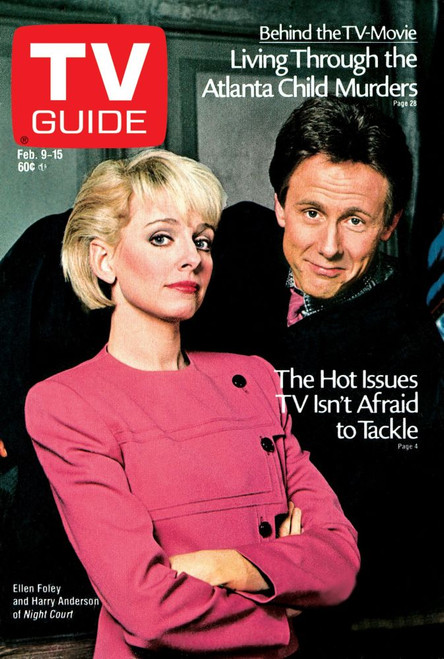 Night Court, Ellen Foley, Harry Anderson, Tv Guide Cover, February 9-15, 1985. Tv Guide/Courtesy Everett Collection Poster Print