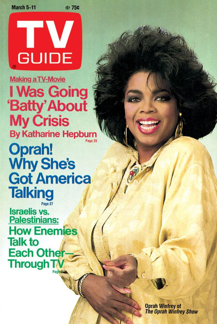 The Oprah Winfrey Show, Oprah Winfrey, Tv Guide Cover, March 5-11, 1988. Tv Guide/Courtesy Everett Collection Poster Print