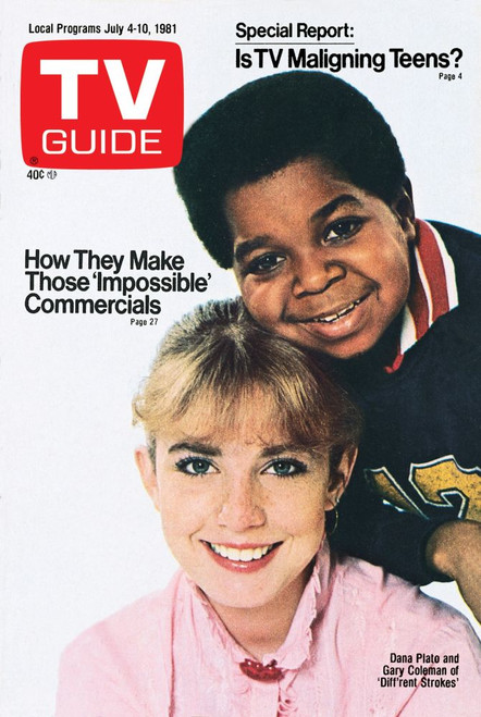 Diff'Rent Strokes, From Left: Dana Plato, Gary Coleman, Tv Guide Cover, July 4-10, 1981. Tv Guide/Courtesy Everett Collection Poster Print