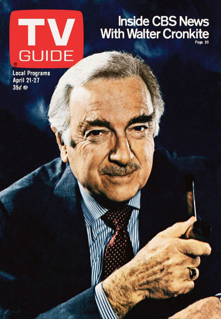 Cbs Evening News, Walter Cronkite, Tv Guide Cover, April 21-27, 1979. Tv Guide/Courtesy Everett Collection Poster Print