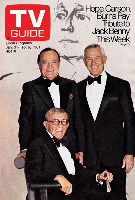 Bob Hope, George Burns, Johnny Carson, Tv Guide Cover, January 31 - February 6, 1981. Tv Guide/Courtesy Everett Collection Poster Print