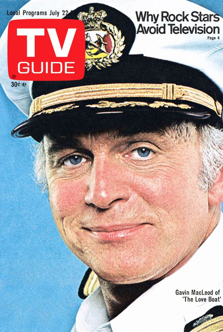 The Love Boat, Gavin Macleod, Tv Guide Cover, July 22-28, 1978. Tv Guide/Courtesy Everett Collection Poster Print