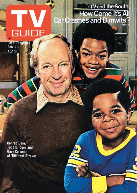 Diff'Rent Strokes, From Left: Conrad Bain, Todd Bridges, Gary Coleman, Tv Guide Cover, February 2-8, 1980. Tv Guide/Courtesy Everett Collection Poster Print