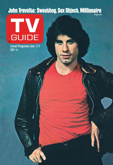 Welcome Back, Kotter, John Travolta, Tv Guide Cover, January 1-7, 1977. Tv Guide/Courtesy Everett Collection Poster Print
