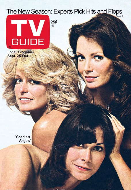 Charlies Angels, Clockwise From Left: Farrah Fawcett, Jaclyn Smith, Kate Jackson, Tv Guide Cover, September 25 - October 1, 1976. Tv Guide/Courtesy Everett Collection Poster Print