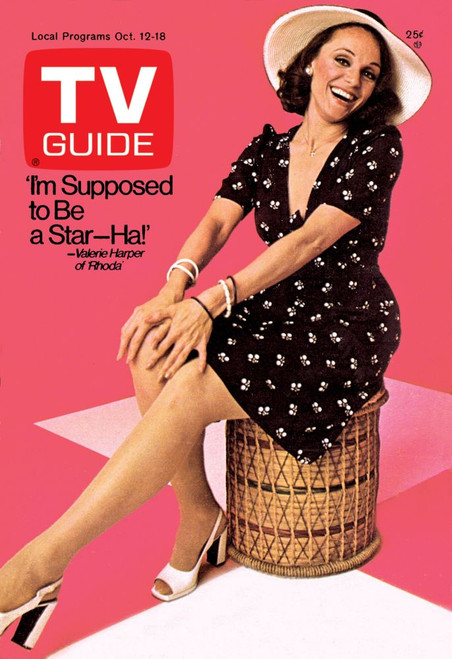 Rhoda, Valerie Harper, Tv Guide Cover, October 12-18, 1974. Ph: Carl Furuta. Tv Guide/Courtesy Everett Collection Poster Print