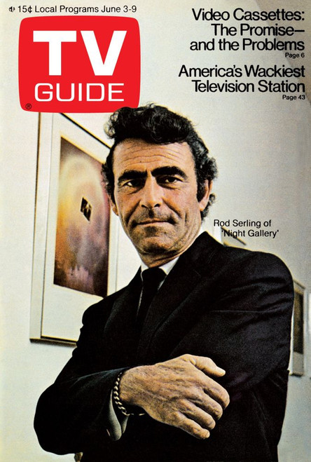 Night Gallery, Rod Serling, Tv Guide Cover, June 3-9, 1972. Tv Guide/Courtesy Everett Collection Poster Print