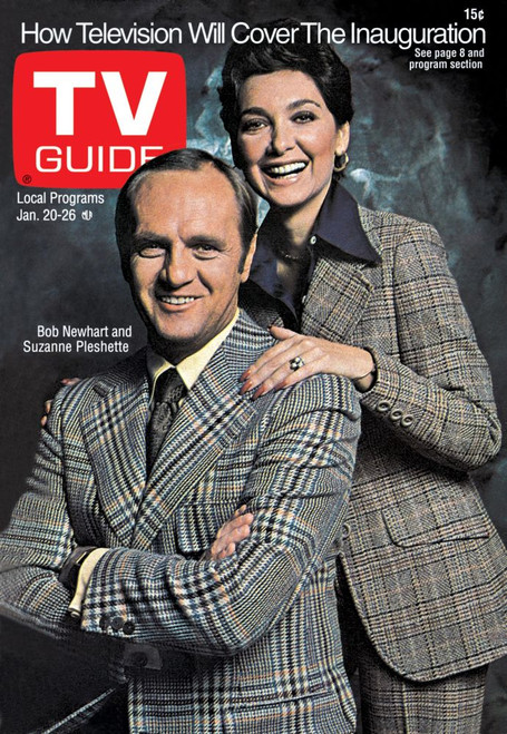 The Bob Newhart Show, Bob Newhart, Suzanne Pleshette, Tv Guide Cover, January 20-26, 1973. Ph: Sherman Weisburd. Tv Guide/Courtesy Everett Collection Poster Print
