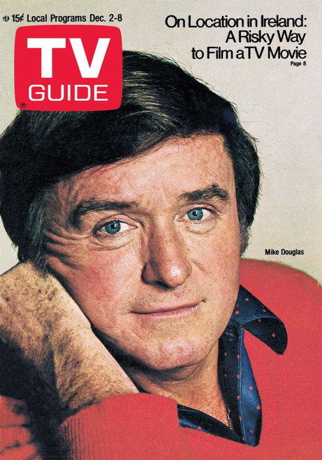 The Mike Douglas Show, Mike Douglas, Tv Guide Cover, December 2-8, 1972. Ph: Philippe Halsman. Tv Guide/Courtesy Everett Collection Poster Print