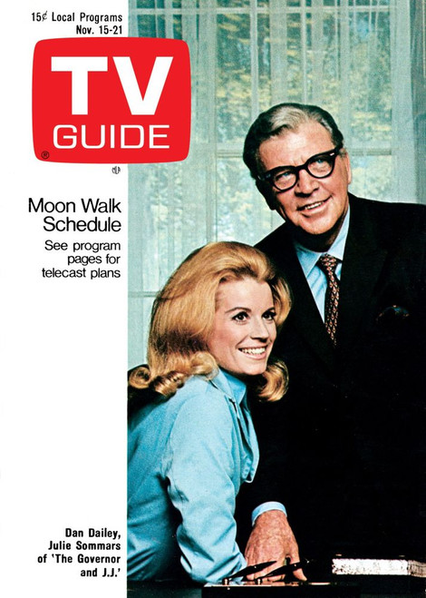 The Governor And J.J., Julie Sommars, Dan Dailey, Tv Guide Cover, November 15-21, 1969. Ph: Gene Trindl. Tv Guide/Courtesy Everett Collection Poster Print
