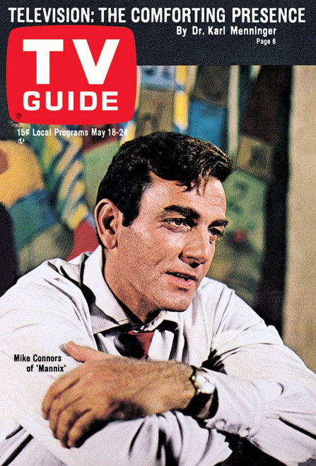 Mannix, Mike Connors, Tv Guide Cover, May 18-24, 1968. Tv Guide/Courtesy Everett Collection Poster Print