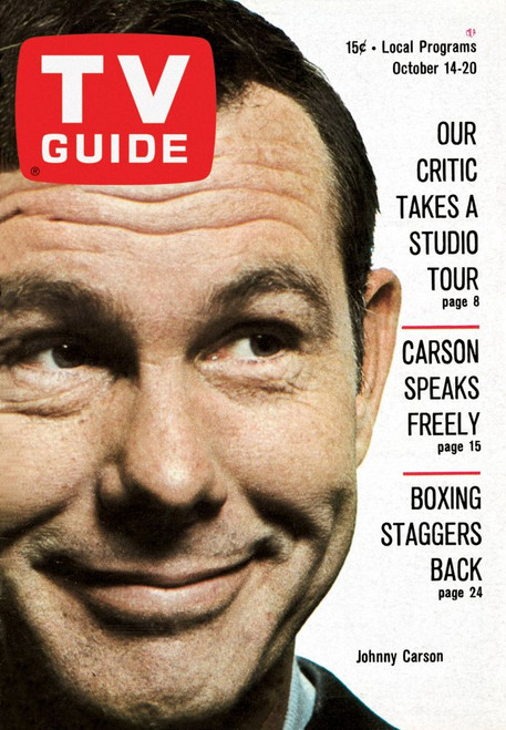 The Tonight Show Starring Johnny Carson, Johnny Carson, Tv Guide Cover, October 14-20, 1967. Tv Guide/Courtesy Everett Collection Poster Print