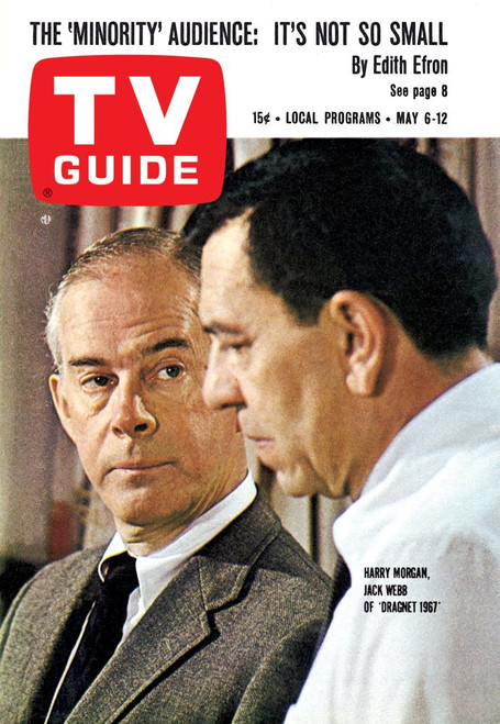 Dragnet 1967, From Left: Harry Morgan, Jack Webb, Tv Guide Cover, May 6-12, 1967. Ph: Sheedy-Long. Tv Guide/Courtesy Everett Collection Poster Print