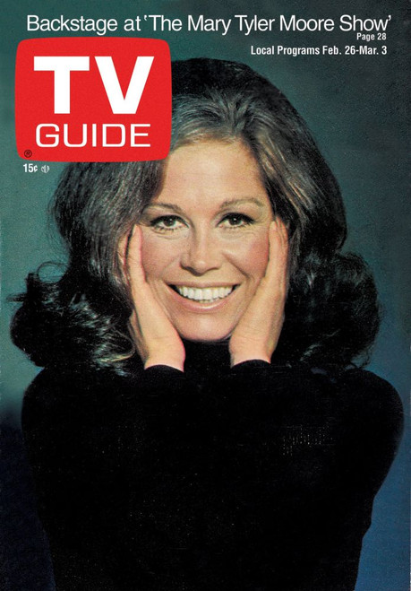 The Mary Tyler Moore Show, Mary Tyler Moore, Tv Guide Cover, February 26 - March 3, 1972. Tv Guide/Courtesy Everett Collection Poster Print