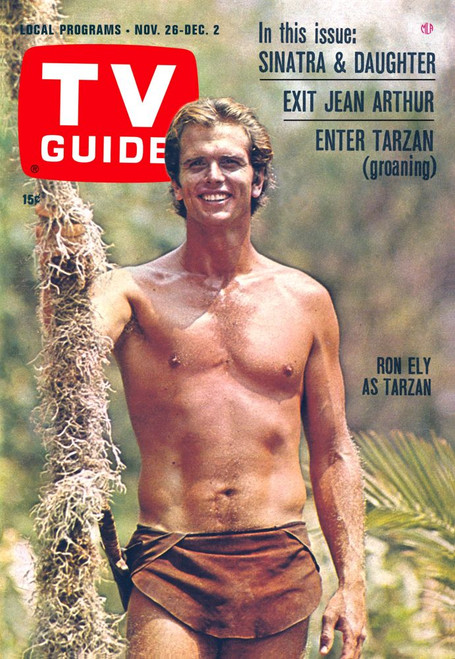 Tarzan, Ron Ely, Tv Guide Cover, November 26 - December 2, 1966. Tv Guide/Courtesy Everett Collection Poster Print