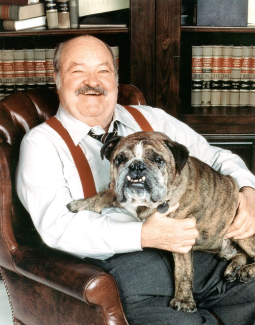 Jake And The Fatman,: William Conrad With Bulldog, 1987-92. ÔøΩ Viacom Productions / Courtesy Everett Collection Poster Print