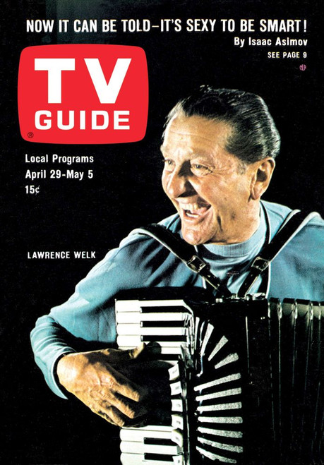 The Lawrence Welk Show, Lawrence Welk, Tv Guide Cover, April 29 - May 5, 1967. Ph: Gene Trindl. Tv Guide/Courtesy Everett Collection Poster Print