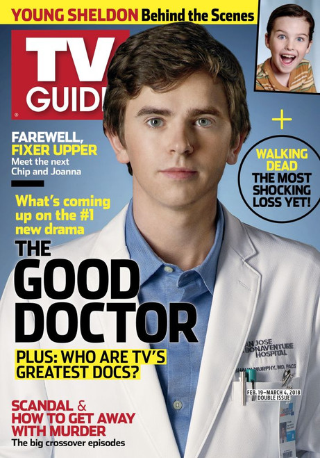 The Good Doctor, Freddie Highmore, Tv Guide Cover, February 19 - March 4, 2018. Ph: Bob D'Amico/Abc. Tv Guide/Courtesy Everett Collection Poster Print