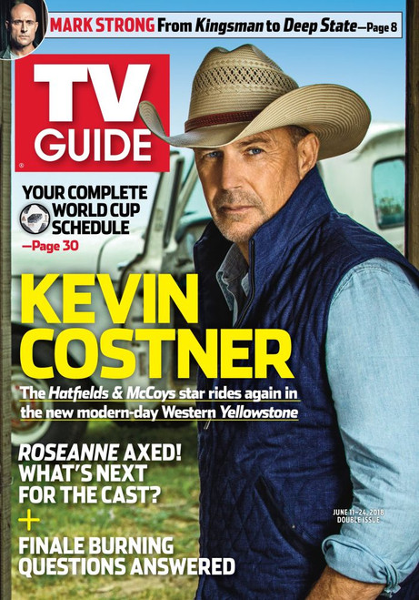 Yellowstone, Kevin Costner, Tv Guide Cover, June 11-24, 2018. Ph: Jim Wright. Tv Guide/Courtesy Everett Collection Poster Print