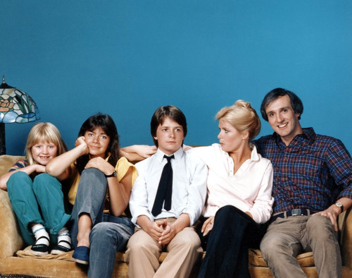 Family Ties, Tina Yothers, Justine Bateman, Michael J. Fox, Meredith Baxter, Michael Gross, Season 1, 1982-1989. ÔøΩ Paramount Television/ Courtesy: Everett Collection Poster Print