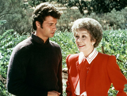 Falcon Crest,: Lorenzo Lamas, Jane Wyman, 1981-1990. ÔøΩ Lorimar Television/ Courtesy: Everett Collection. Poster Print