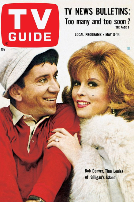 Gilligans Island, From Left: Bob Denver, Tina Louise, Tv Guide Cover, May 8-14, 1965. Ph: Ivan Nagy. Tv Guide/Courtesy Everett Collection Poster Print