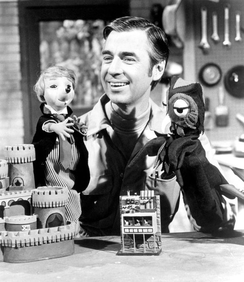 Mister Rogers' Neighborhood, Cornflake S. Pecially, Fred Rogers, X The Owl, 1968-2001 Poster Print