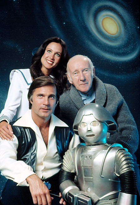 Buck Rogers In The 25Th Century, Erin Gray, Wilfrid Hyde-White, Gil Gerard, Twiki, 1979-1981. Universal Television/ Courtesy: Everett Collection. Poster Print