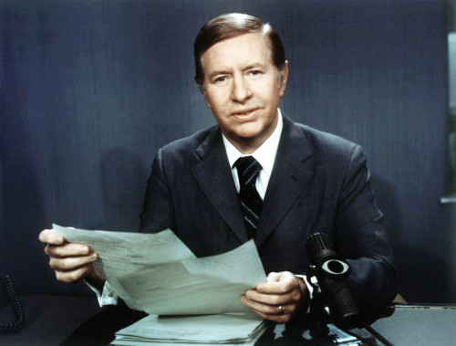 Cbs Mid-Day News With Douglas Edwards, Douglas Edwards, 1969-79. Poster Print