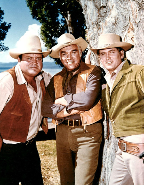Bonanza, From Left: Dan Blocker, Lorne Greene, Michael Landon, 1959-73. Poster Print