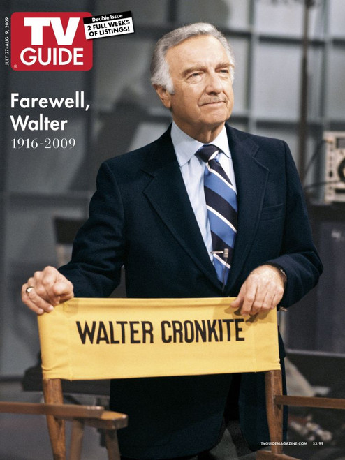 Walter Cronkite, Tv Guide Cover, July 27 - August 9, 2009. Tv Guide/Courtesy Everett Collection Poster Print