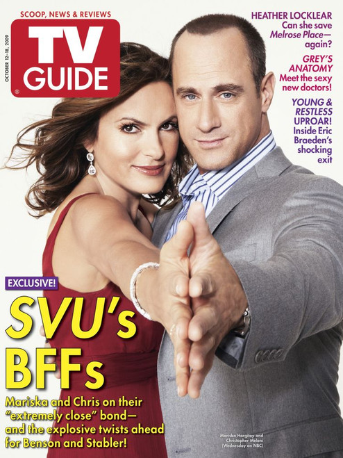 Law & Order: Special Victims Unit, Mariska Hargitay And Christopher Meloni , Tv Guide Cover, October 12-18, 2009. Ph: Antoine Verglas. Tv Guide/Courtesy Everett Collection Poster Print
