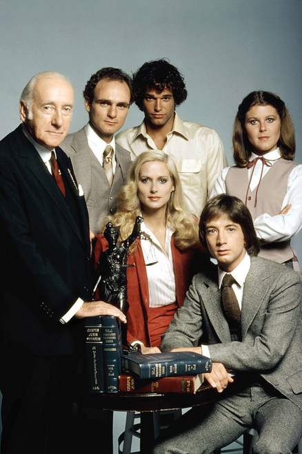 The Associates,: Wilfred Hyde-White, Joe Regalbuto, Alley Mills,: Shelley Smith, Martin Short, 1979-80, Photo: Robert Phillips/Everett Collection Poster Print